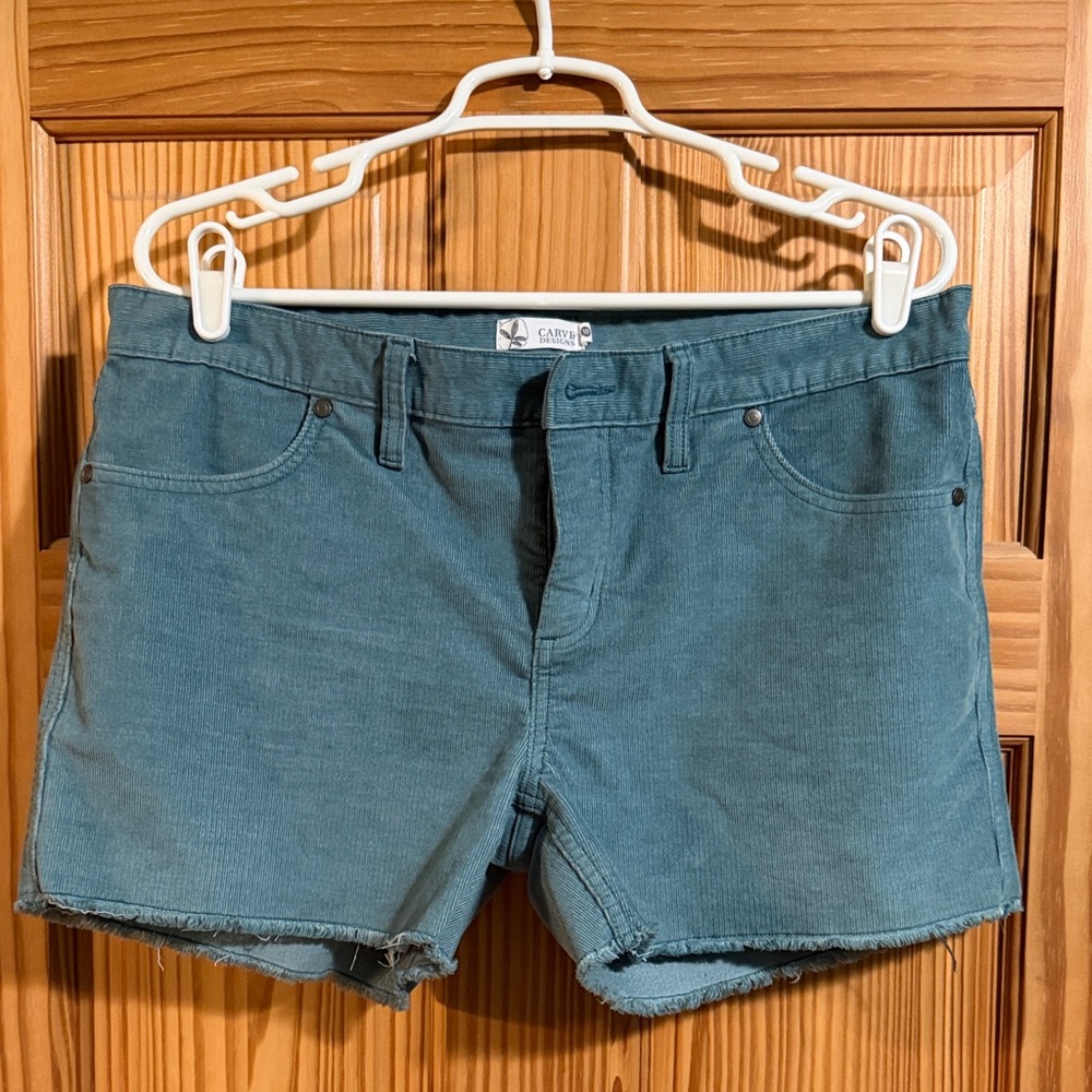 Carve, ohana 4 inch shorts, light turquoise blue, size 10